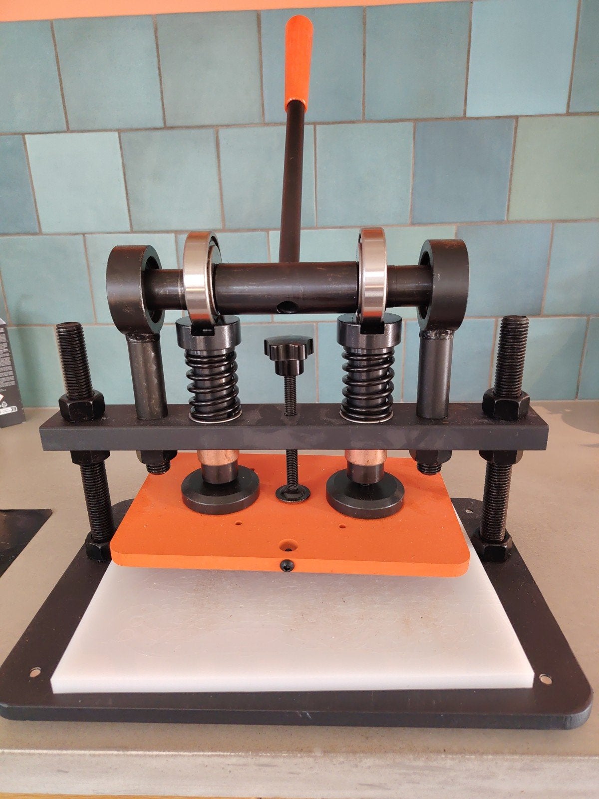 Vevor Lederponsmachine - Drukpers 26x15 cm, Doe-het-zelf en Verbouw, Ophalen, Gebruikt