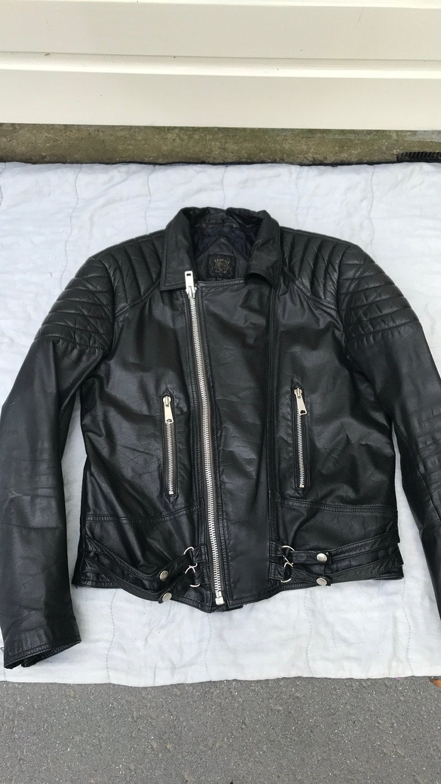 Leren motorjas en -broek set - Dames, Ophalen of Verzenden, Tweedehands, Dames, Jas | leer