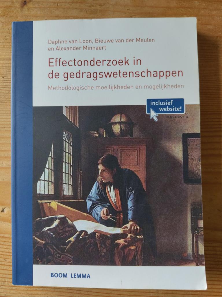 Effectonderzoek in de gedragswetenschappen, Daphne van Loon, Bieuwe van der Meulen, Alexander Minnaert, Ophalen of Verzenden, Gamma