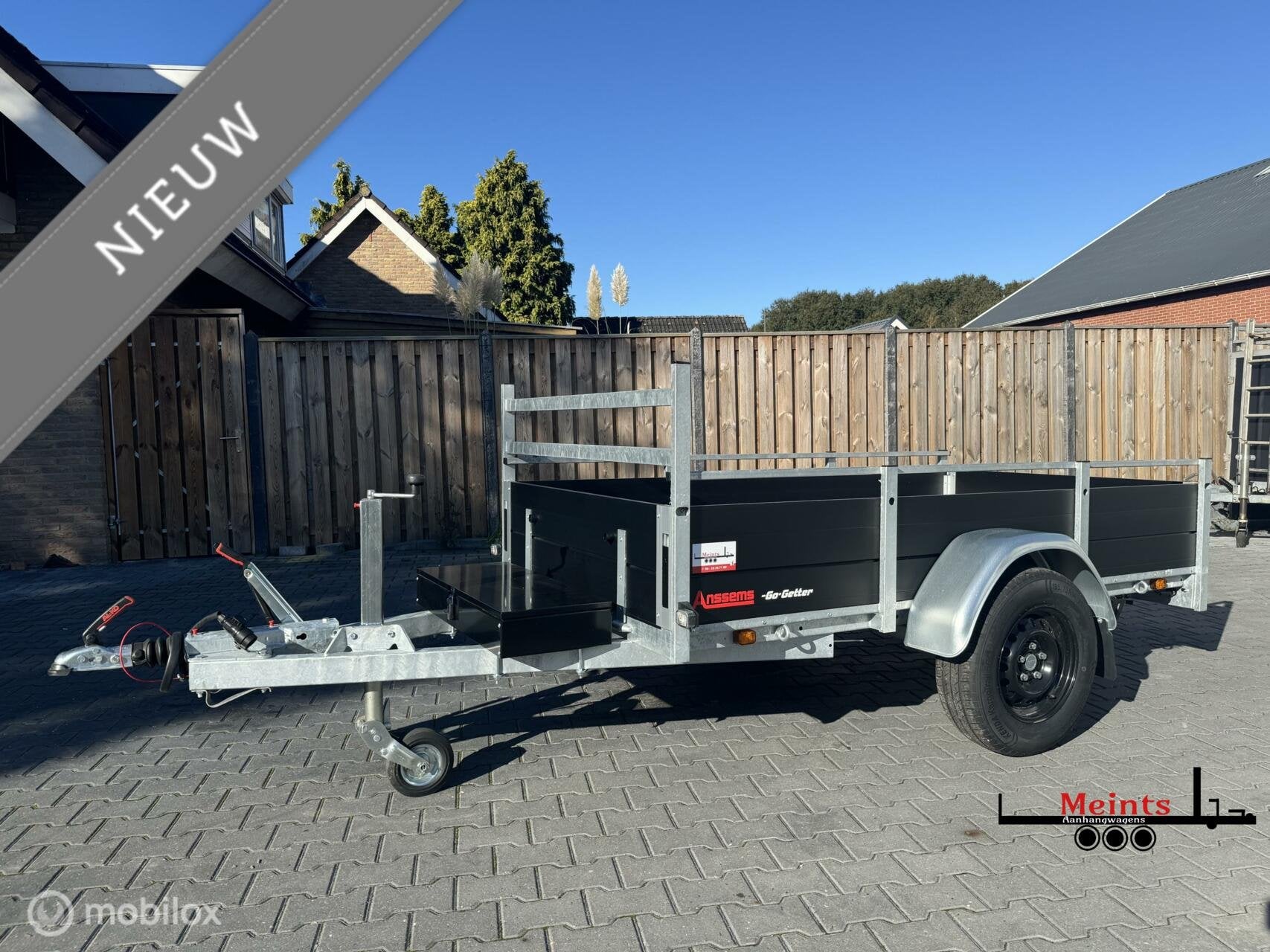 NIEUWE Anssems BSX Go Getter aanhanger 250x130 Geremd 1350KG, Gebruikt