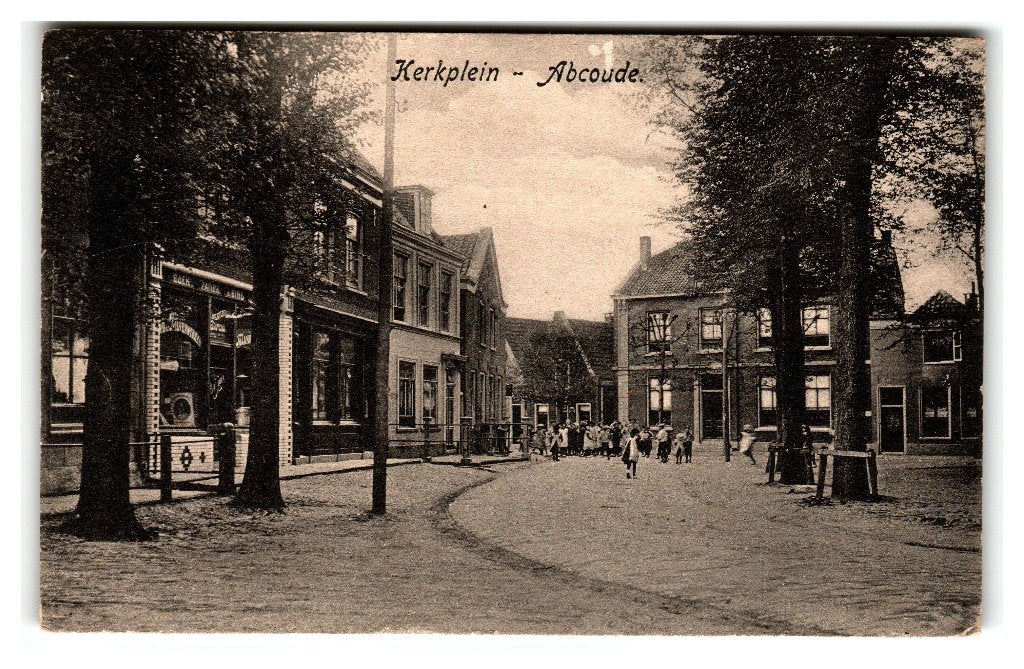Abcoude, Kerkplein, Verzenden, 1920 tot 1940, Gelopen, Utrecht