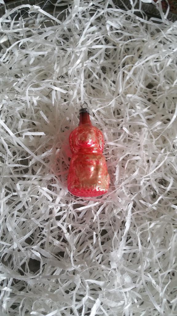 antieke kerstbal 50 hondje, Ophalen of Verzenden, Gebruikt