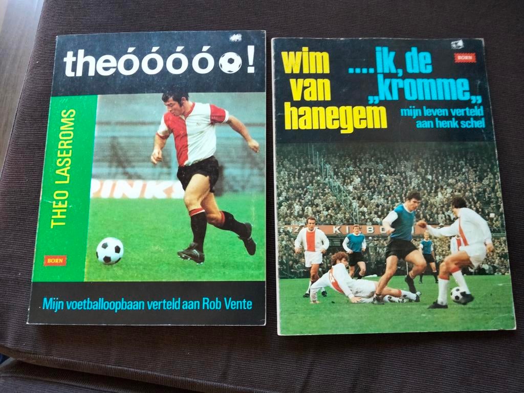 Voetbalboeken: Theo Laseroms & Wim van Hanegem biografieën, Ophalen of Verzenden, Gelezen, Theo Laseroms, Rob Vente, Wim van Hanegem, Henk Schel