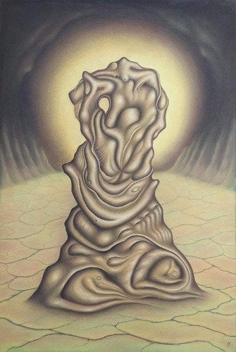 Kunsthandel Gennep - "Droom Tijd", Antiek en Kunst, Verzenden, Papier/karton, Gesigneerd, Pastel