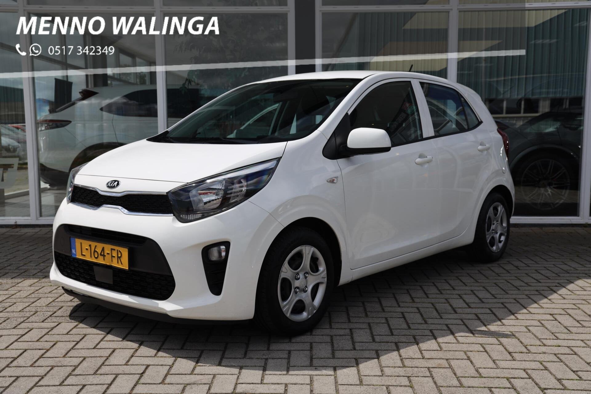Kia Picanto 1.0 DPi ComfortLine 5p|Airco|Elek. Ramen|NAP!|, Voorwielaandrijving, Gebruikt, Wit, Origineel Nederlands