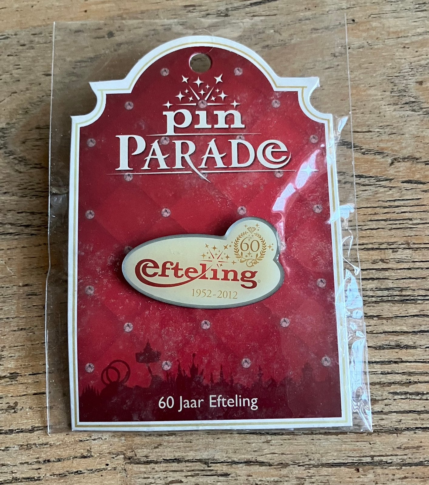 Efteling 60 jaar, Verzenden, Nieuw, Button of Speldje