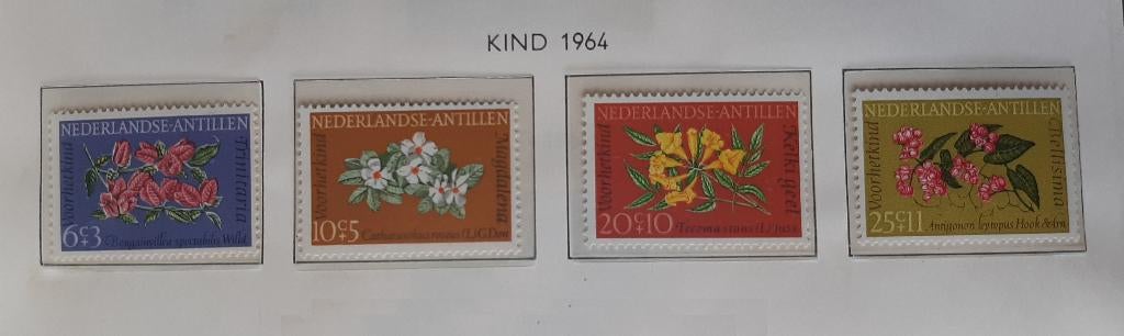 1964 Nederlandse Antillen Kinderpostzegels Nvph 347-350, Ophalen