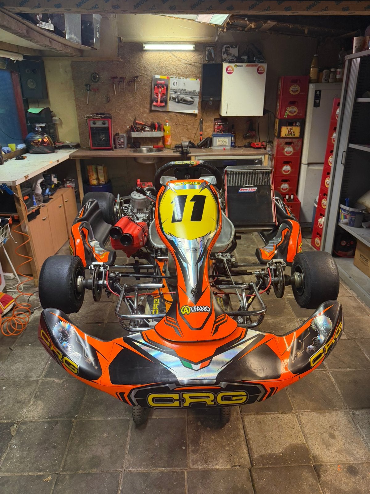CRG kz10 125cc schakelkart, Ophalen, Gebruikt, Kart