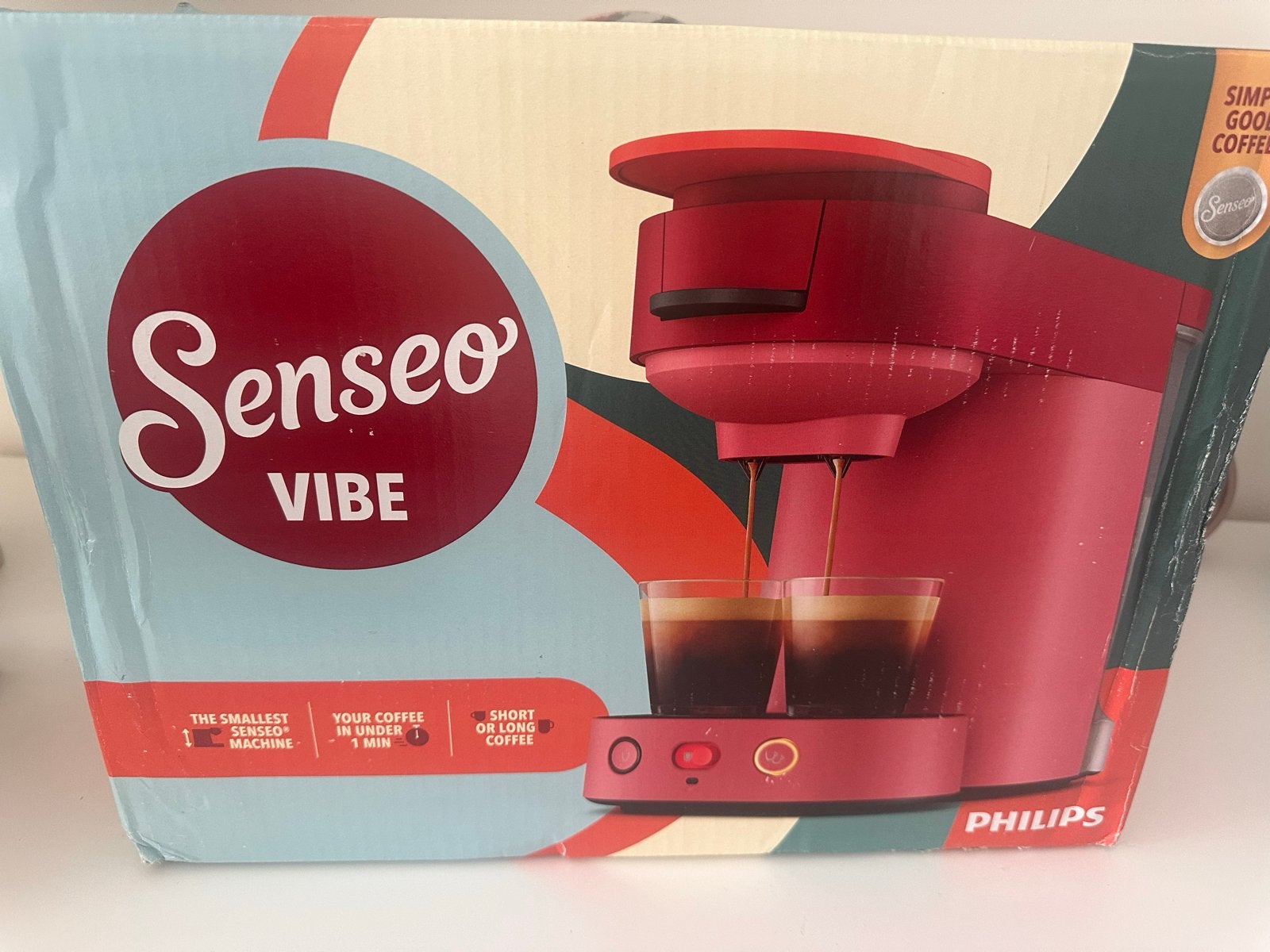 Nieuwe Senseo Vibe Koffiezetapparaat, Koffiepads en cups, Ophalen of Verzenden, 1 kopje, Koffiemachine