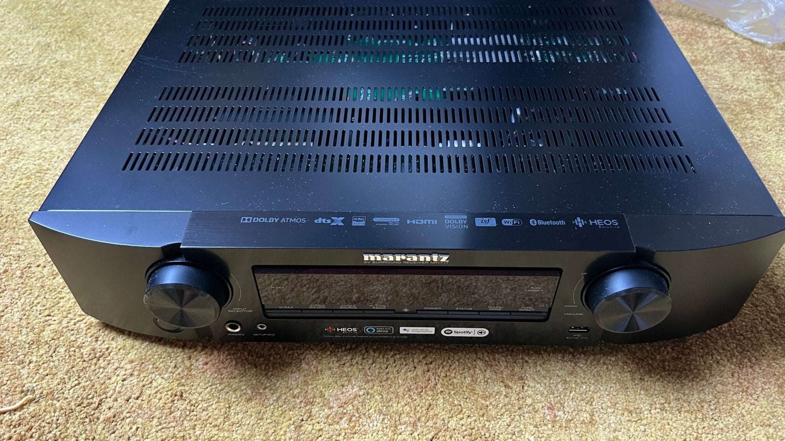 Marantz NR1711 7.1 AV Surround Receiver Dolby Atmos HEOS, Zo goed als nieuw, 60 tot 120 watt, Ophalen, Marantz