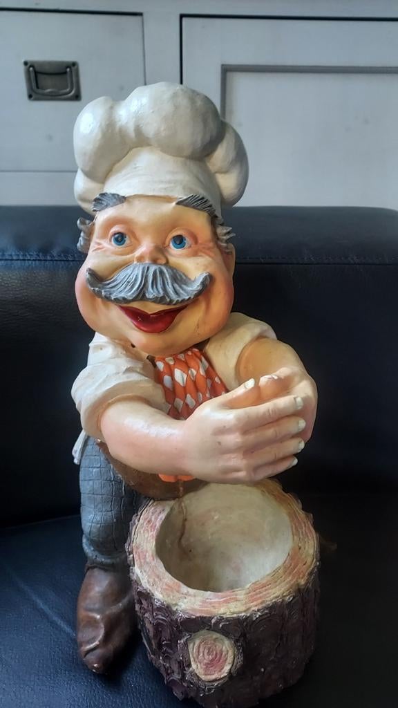 Laaf kok met boomstam, Verzamelen, Efteling, Zo goed als nieuw, Beeldje of Poppetje, Ophalen of Verzenden