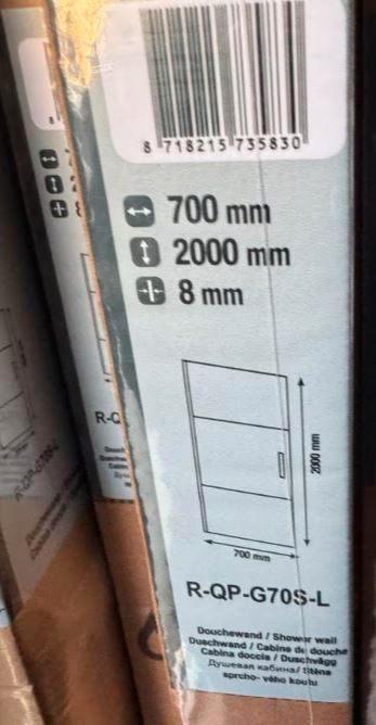 douchedeur 70cm nieuw in doos, Doe-het-zelf en Verbouw, Sanitair, Ophalen, Nieuw, Glas, Douche