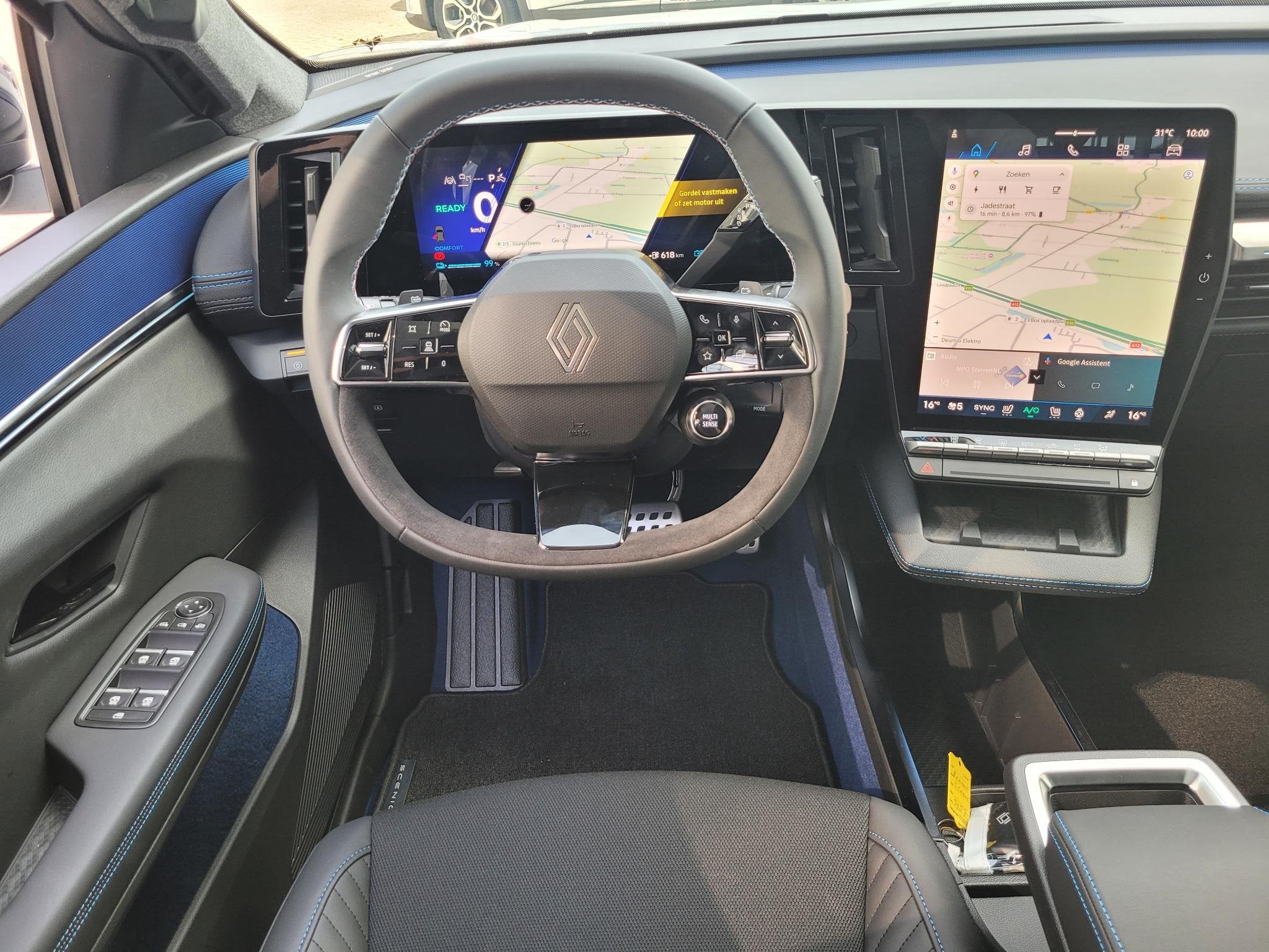 Renault Scenic E-Tech EV87 long range esprit Alpine | DEMO |, Huisgarantie, Met garantie (alle), Leder en Stof, Wit