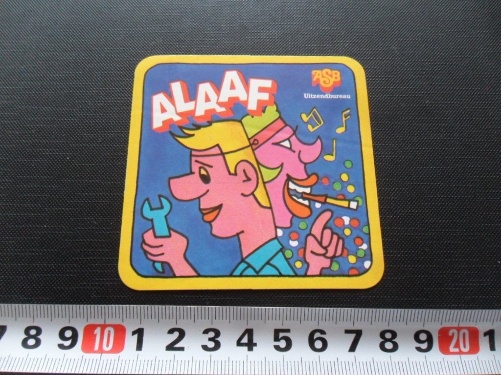 sticker ASB uitzendbureau strip carnaval ALAAF 164, Ophalen of Verzenden, Zo goed als nieuw