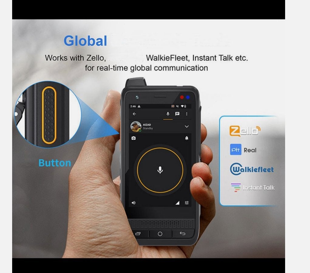 UNIWA W400 Android 15 Zello Real PTT, Verzenden, Nieuw, 15 km of meer, Portofoon of Walkie-talkie
