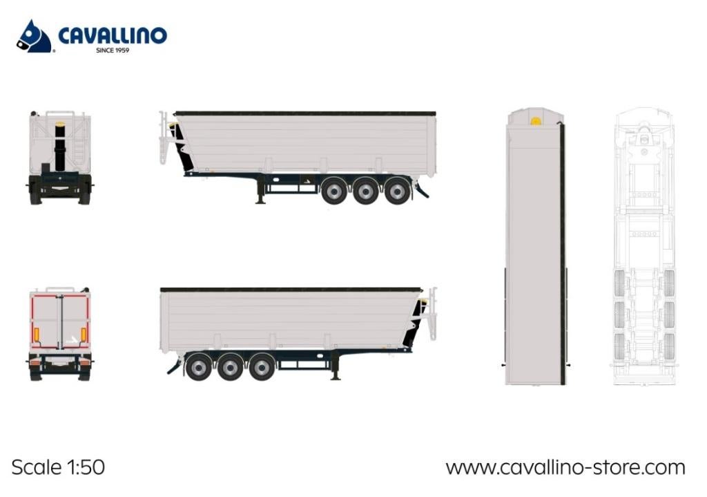 Cavallino Basic - Tipper Trailer, Ophalen of Verzenden, Nieuw, Bus of Vrachtwagen, Overige merken