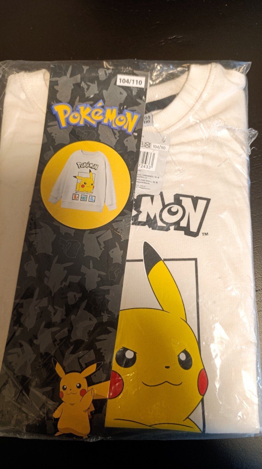 Nieuw Pokémon Pikachu shirt maat 104/110, Jongen of Meisje, Nieuw, Ophalen of Verzenden, Shirt of Longsleeve