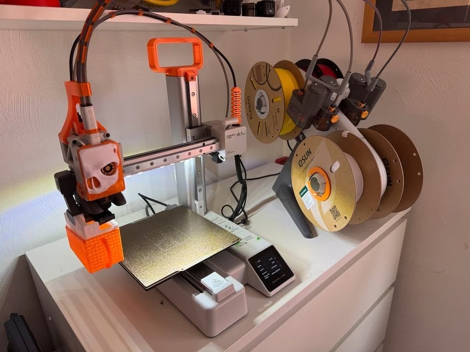 Bambu Lab A1 Mini 3D-printer | In de originele verpakking, Ingebouwde Wi-Fi, Ophalen of Verzenden, Zo goed als nieuw, Filament