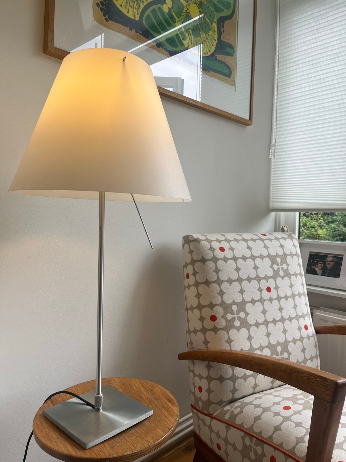 Luceplan Costanzina tafellamp - 51 cm hoog, Ø 40 cm kap, Ophalen, Gebruikt, Overige merken, Met kap