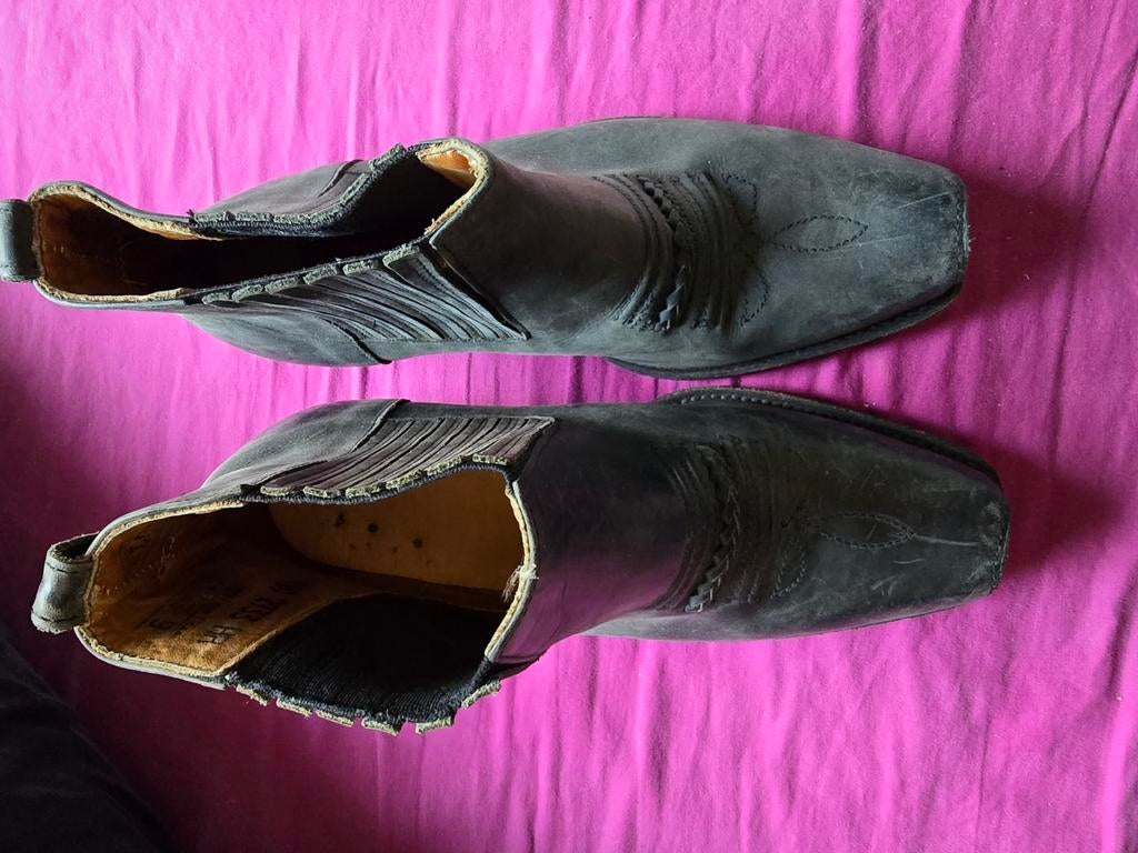 Loblan Enkellaars Westernlaars Maat 43 - Zwart, Zwart, Boots, Ophalen of Verzenden, Zo goed als nieuw