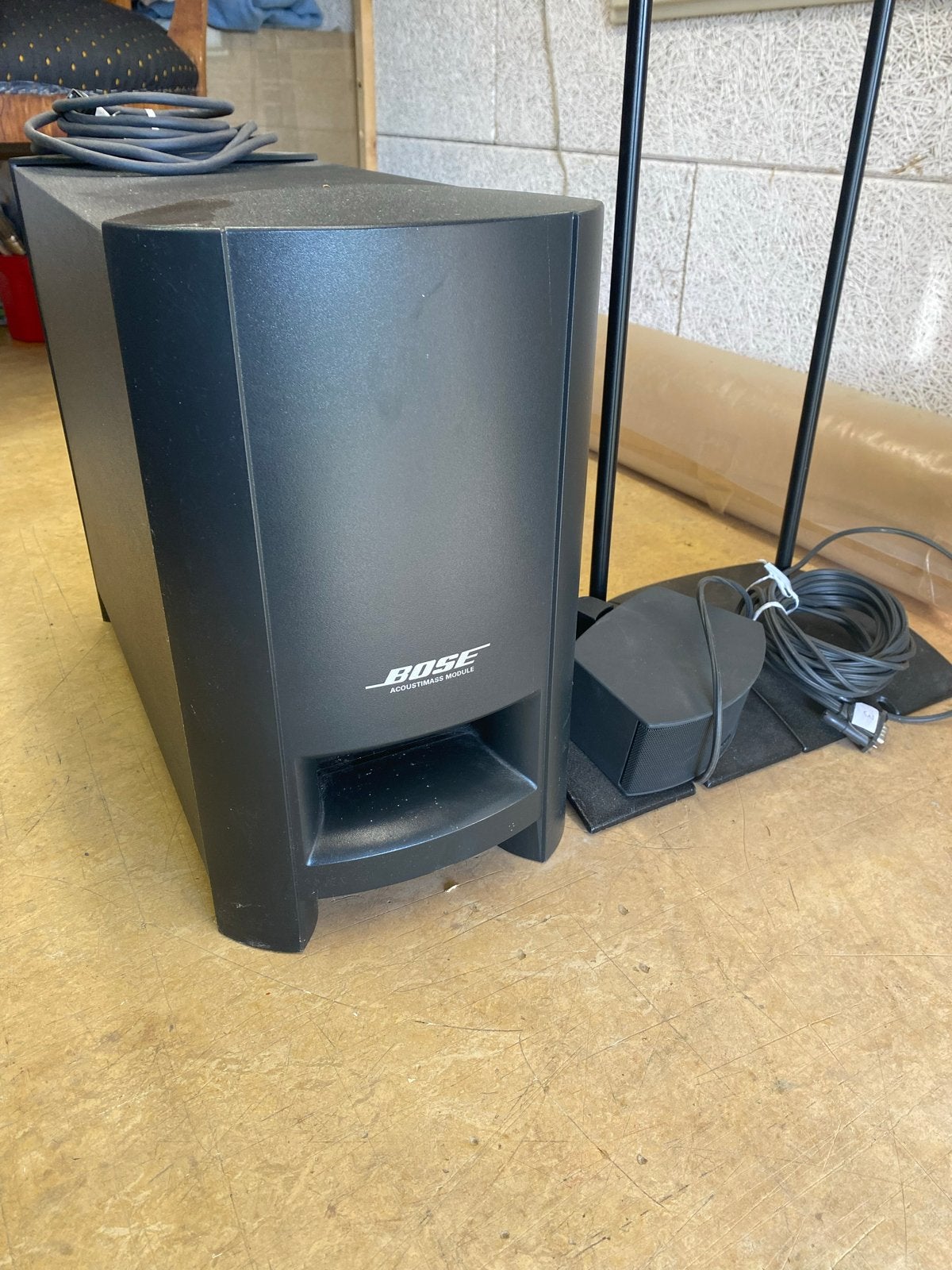Bose Acoustimass Module Subwoofer met stands, Gebruikt, Subwoofer, Ophalen of Verzenden, Bose