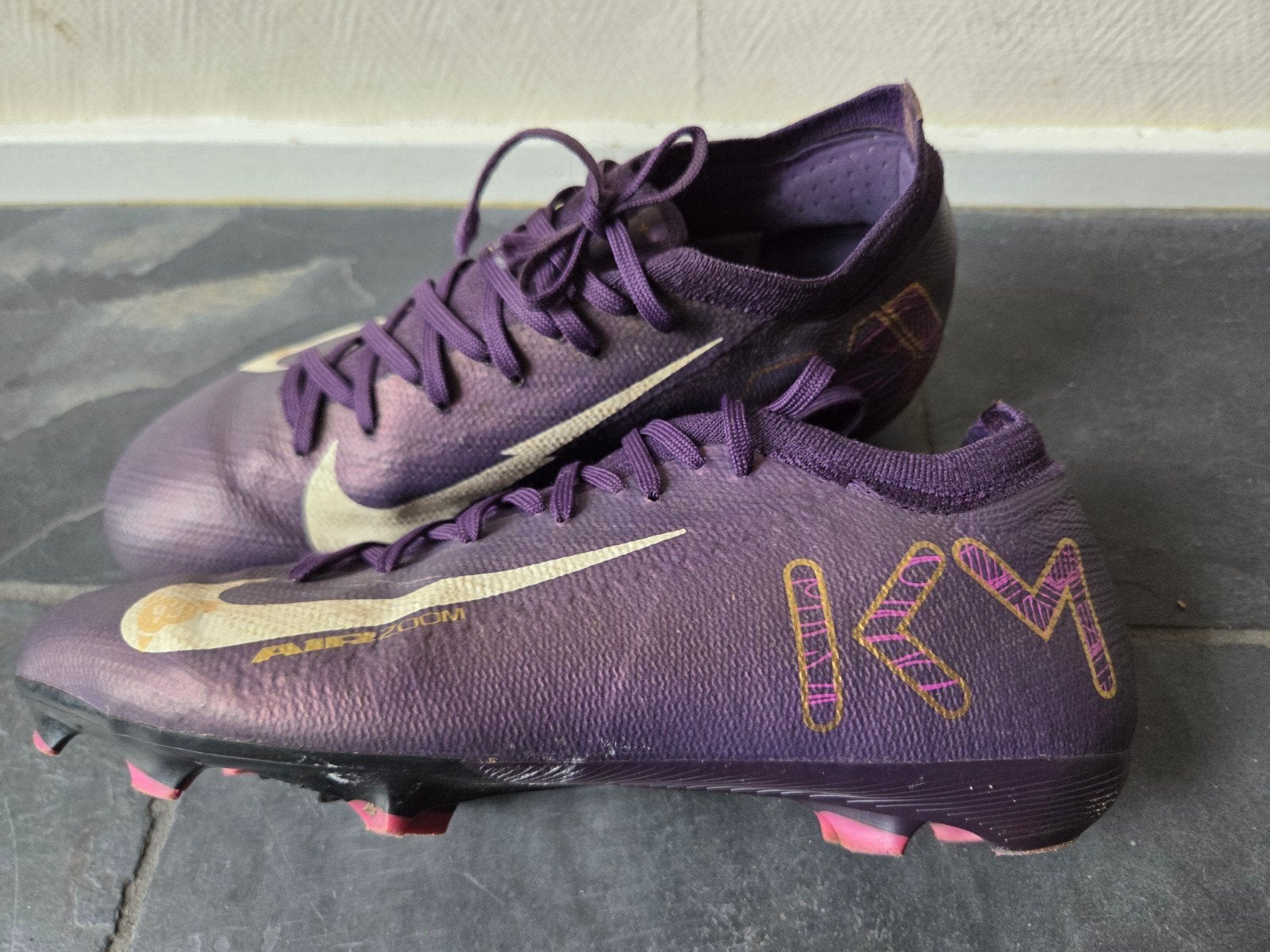 Nike KM Mercurial Voetbalschoenen - Maat 38 - Paars/Roze, Ophalen of Verzenden, Zo goed als nieuw, Schoenen