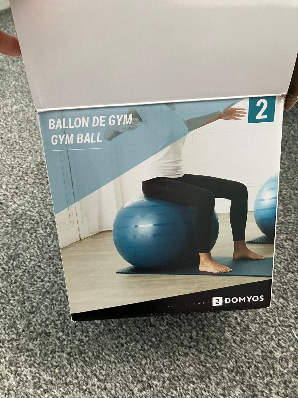 Nieuwe Domyos Gym ball 2, Sport en Fitness, Fitnessmaterialen, Ophalen, Nieuw, Fitnessbal