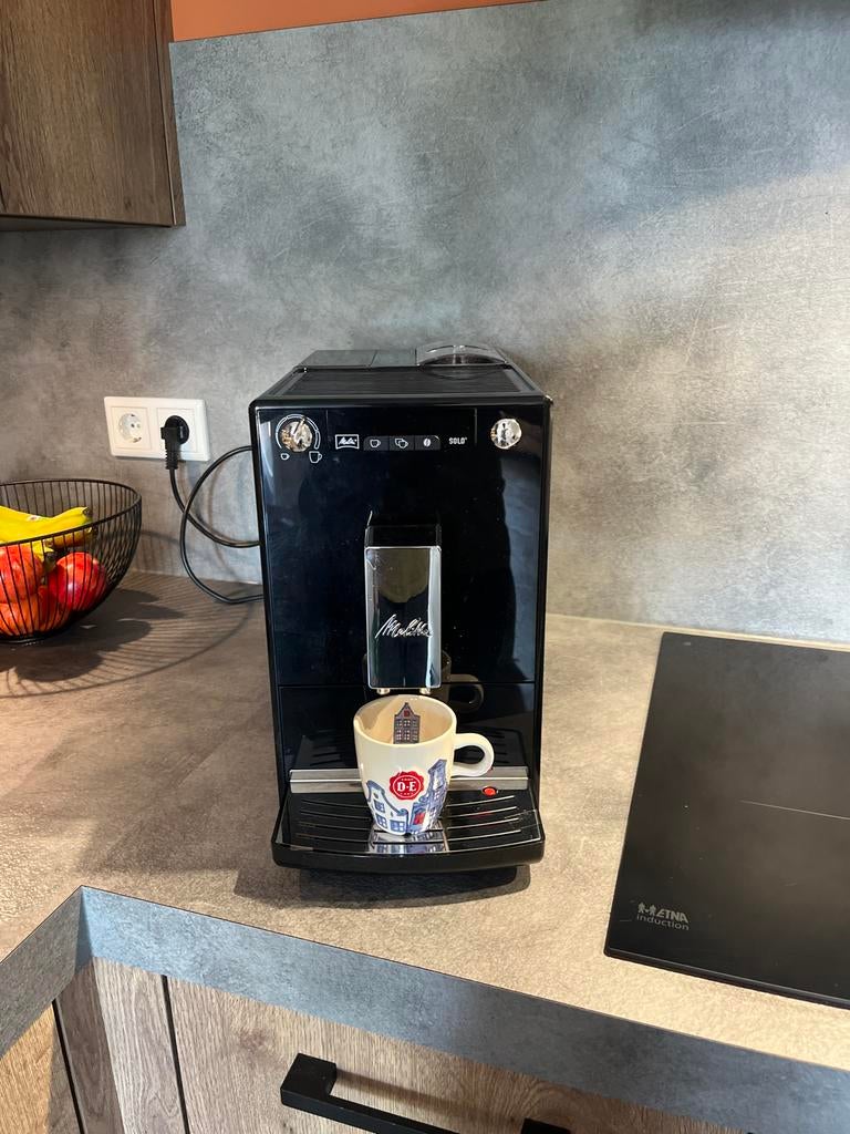 Gebruikte Melitta Solo koffiemachine (werking onbekend), Ophalen of Verzenden, Niet werkend, Koffiemachine, Koffiebonen