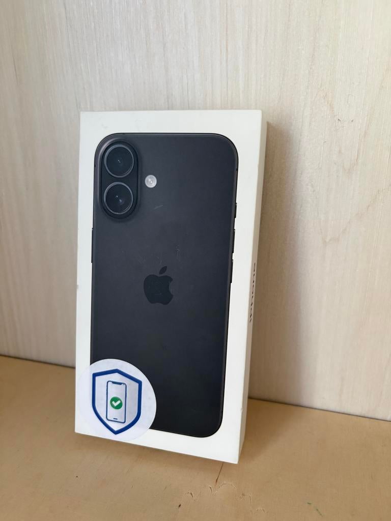 Doosje Apple iPhone 16 - Zwart, Ophalen of Verzenden, Zo goed als nieuw, Zwart, IPhone 16