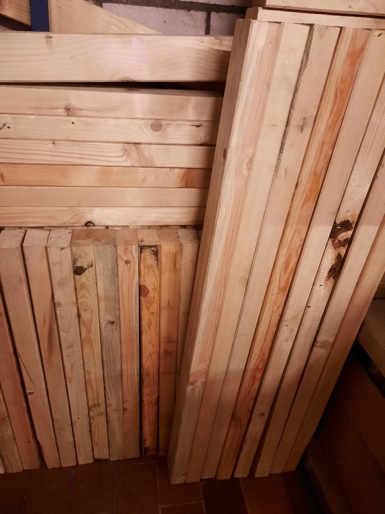 Vuren houten balken geschaafd, Ophalen, Nieuw, 50 mm of meer, Balk
