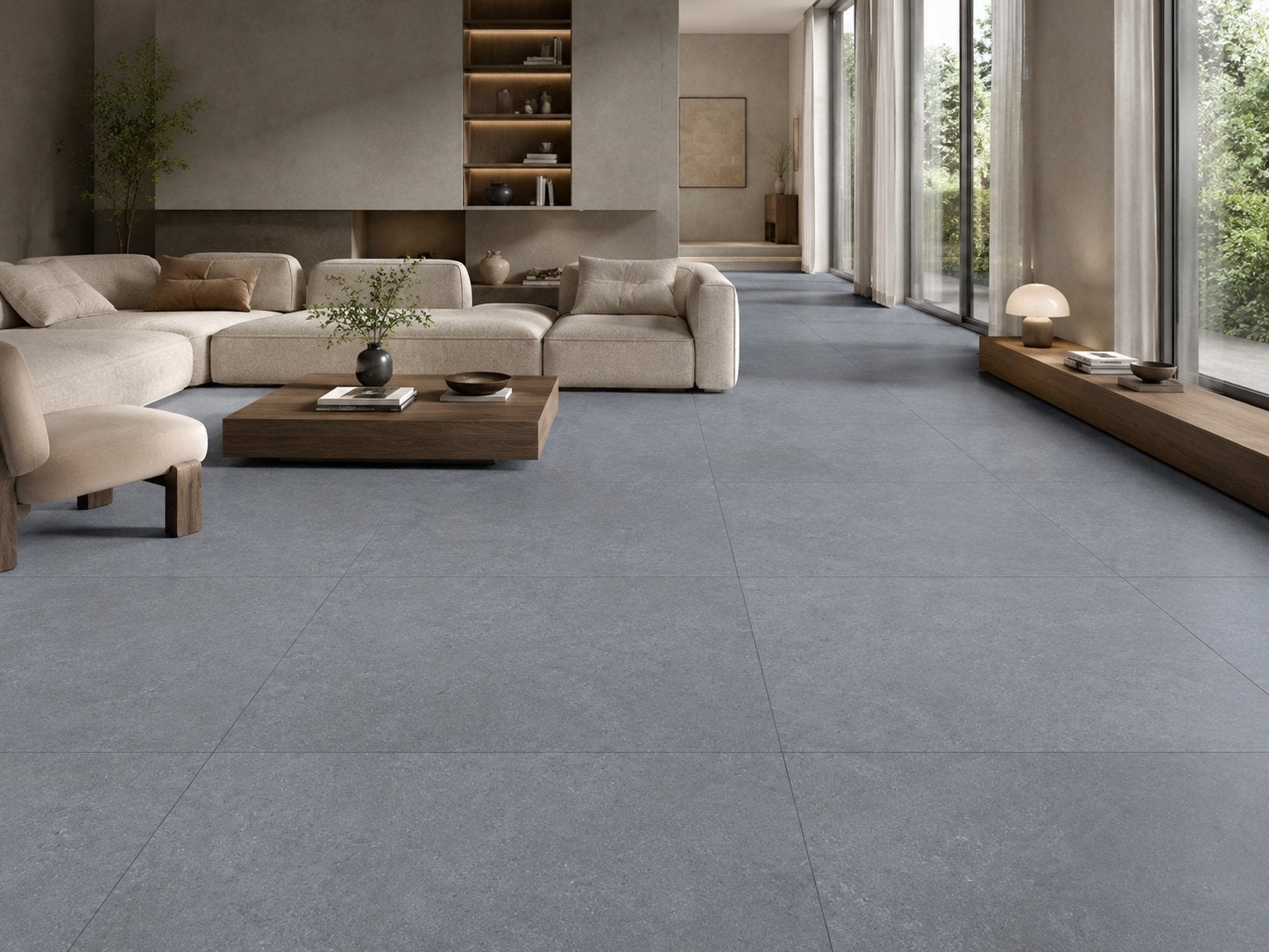 Premium Blauwsteen Porseleinen Tegels 80x80 & 120x120, Ophalen, 60 cm of meer, Nieuw, 10 m² of meer