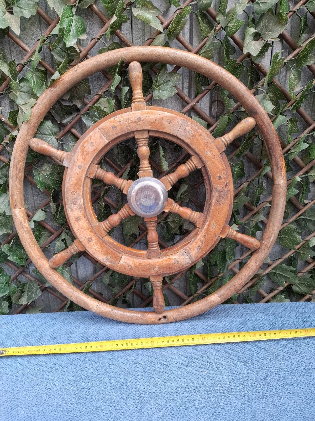 Houten stuurwiel Vetus voor boot - ca. 54 cm diameter, Watersport en Boten, Ophalen of Verzenden, Gebruikt, Overige typen