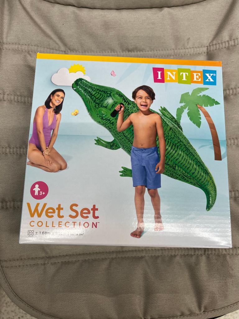 Intex Wet Set Krokodil Opblaasbaar Zwembadspeelgoed, Kinderen en Baby's, Speelgoed | Buiten | Opblaasfiguren, Ophalen of Verzenden