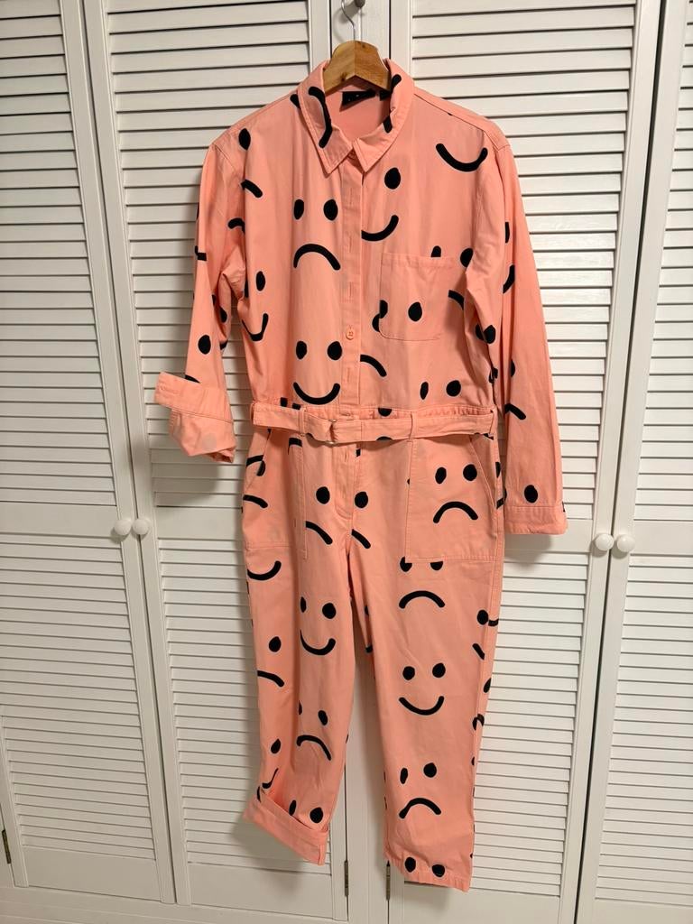 Lazy oaf boilersuit happy- sad print maat 40, Maat 38/40 (M), Kostuum of Pak, Ophalen of Verzenden, Zo goed als nieuw