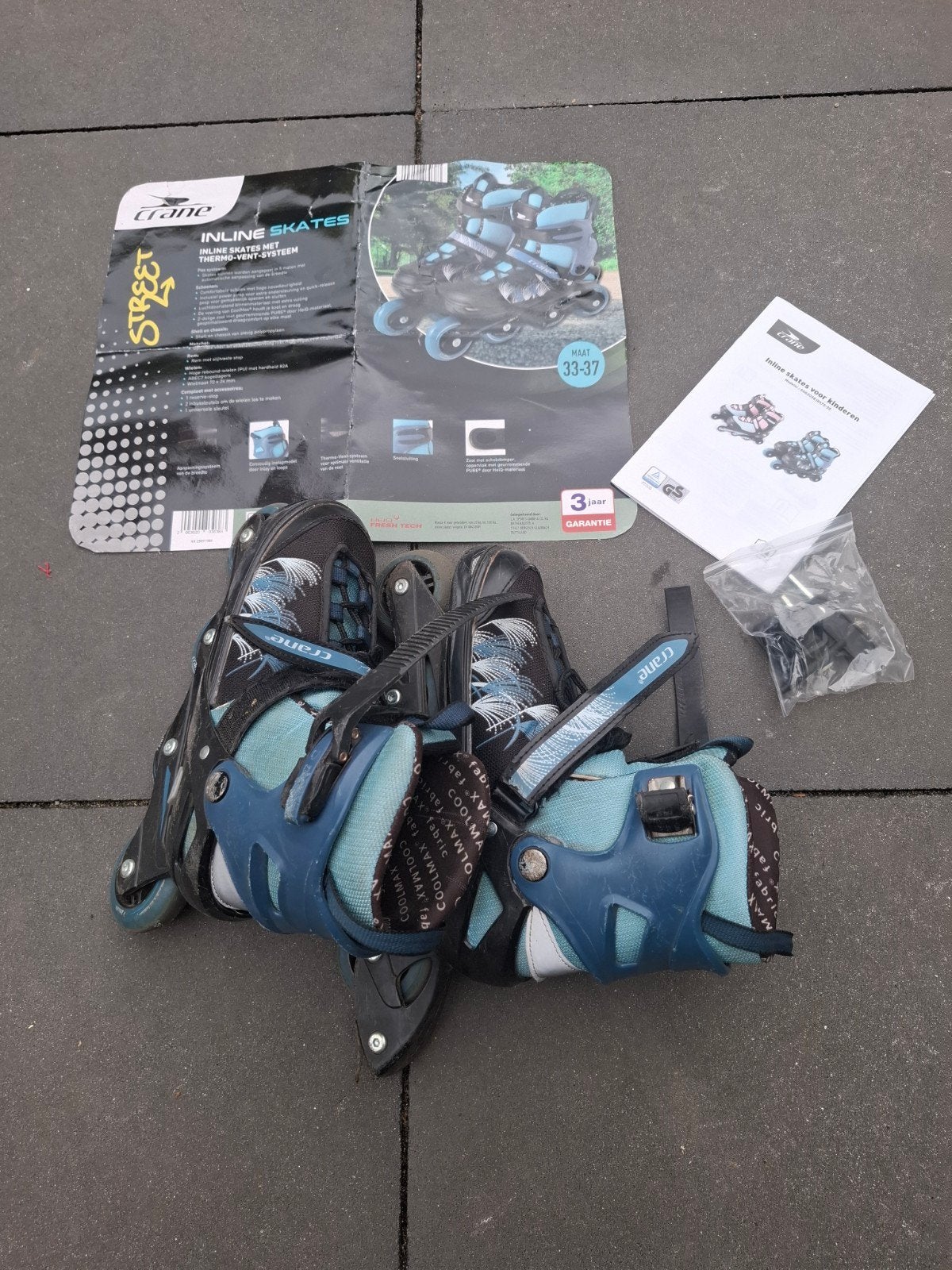 Crane Verstelbare inline skates/skeelers-maat 33-37, Sport en Fitness, Skeelers, Overige merken, Kinderen, Ophalen of Verzenden
