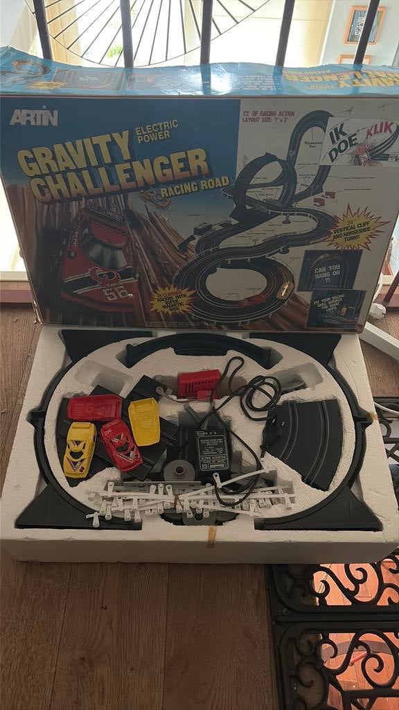 Vintage Artin Gravity Challenger Racebaan met Looping, Overige merken, Ophalen of Verzenden, Met looping, Elektrisch