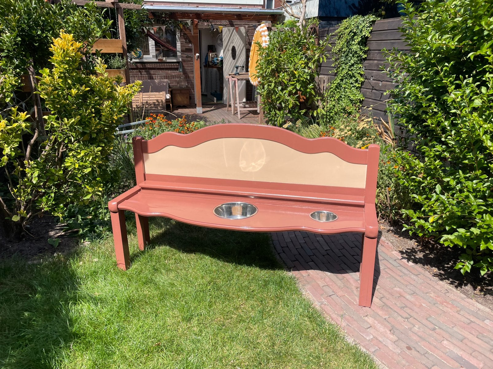 Unieke handgemaakte modderkeuken van antiek bed, Ophalen, Zo goed als nieuw, Overige typen
