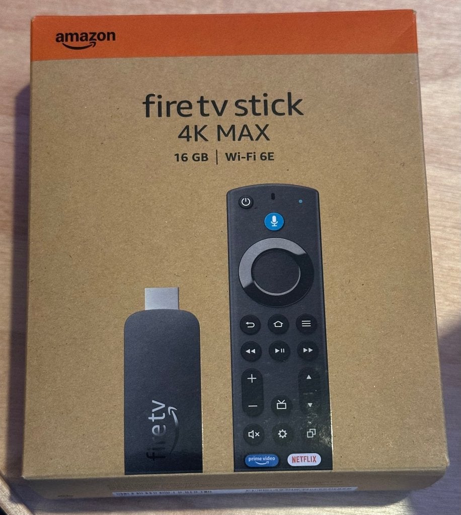 Amazon Fire TV Stick 4K Max (2e Gen), Ophalen of Verzenden, Zo goed als nieuw, HDMI, Minder dan 500 GB