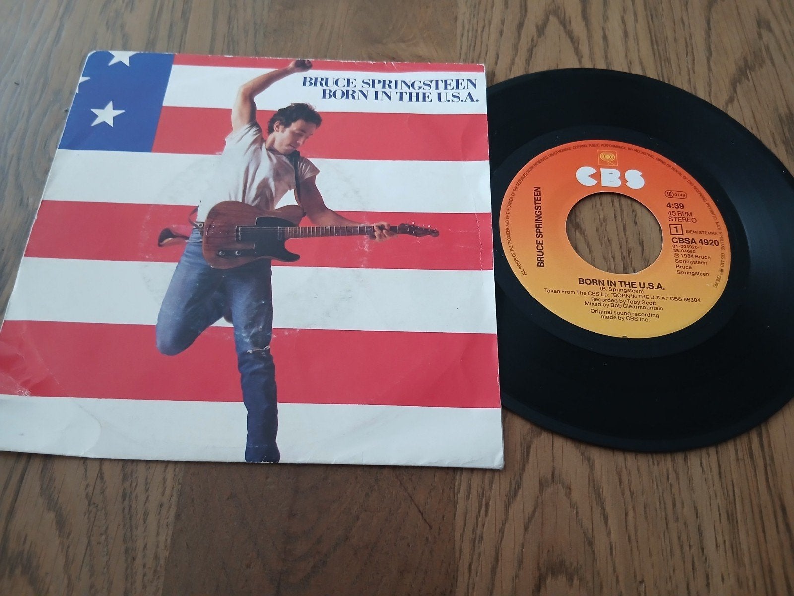 VINYL SINGLE BRUCE SPRINGSTEEN  1984, Overige formaten, Ophalen of Verzenden, Zo goed als nieuw, Poprock