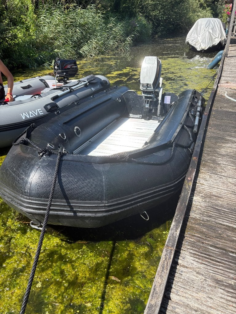 Bbline rubberboot + 9.9 2 takt suzuki kortstaart, Ophalen, Gebruikt