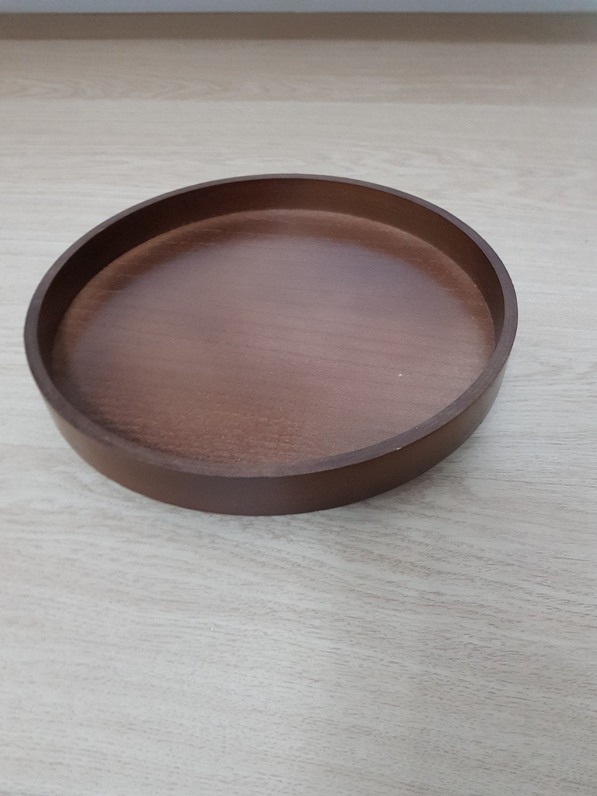 mooie houten schaal, Ophalen of Verzenden, Zo goed als nieuw, Rond, Hout