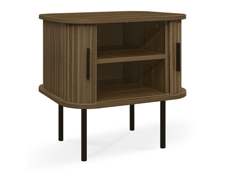 by fonQ basic Panel Nachtkastje H 50 cm Bruin | Van €117, nu, Byfonq, Nieuw, Byfonq, Minder dan 45 cm