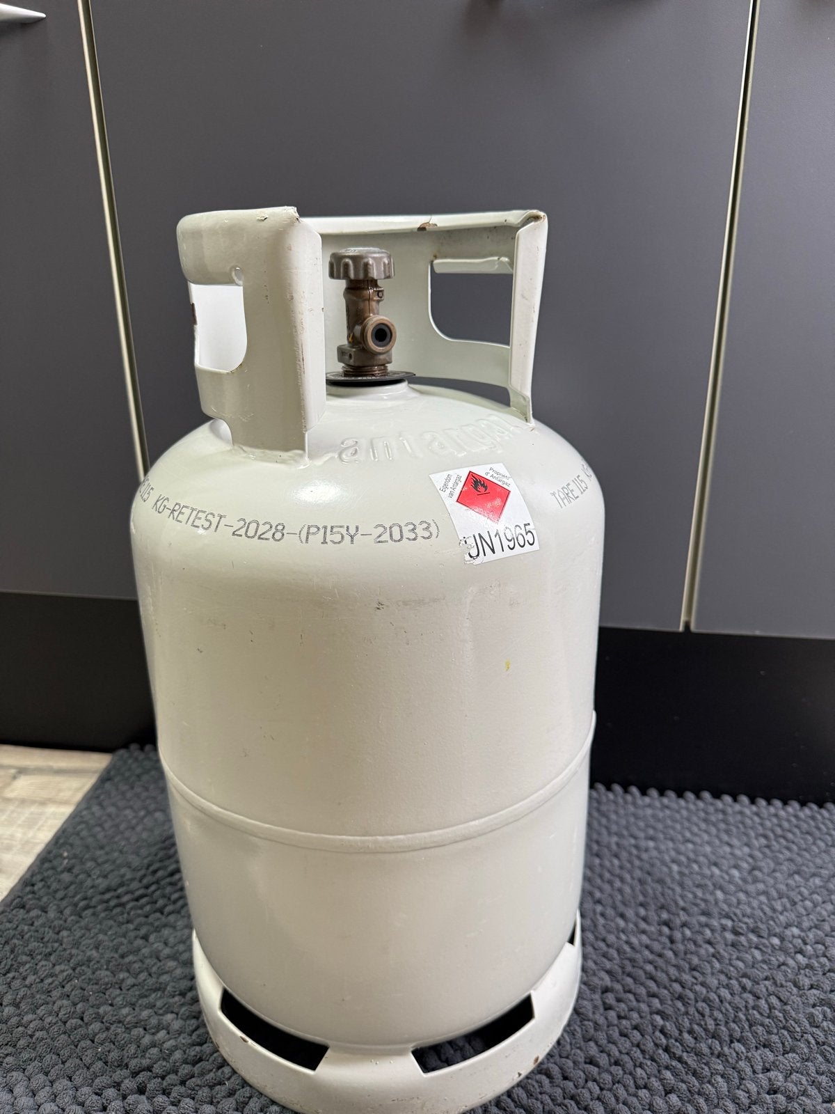 Gasfles Antargaz - Ideaal voor BBQ, camping of terras, Ophalen of Verzenden, Gebruikt
