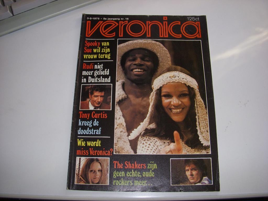 Muziektijdschrift VERONICA Spooky & Sue 3 mei 1975, Ophalen of Verzenden, Gelezen, Muziek, Film of Tv