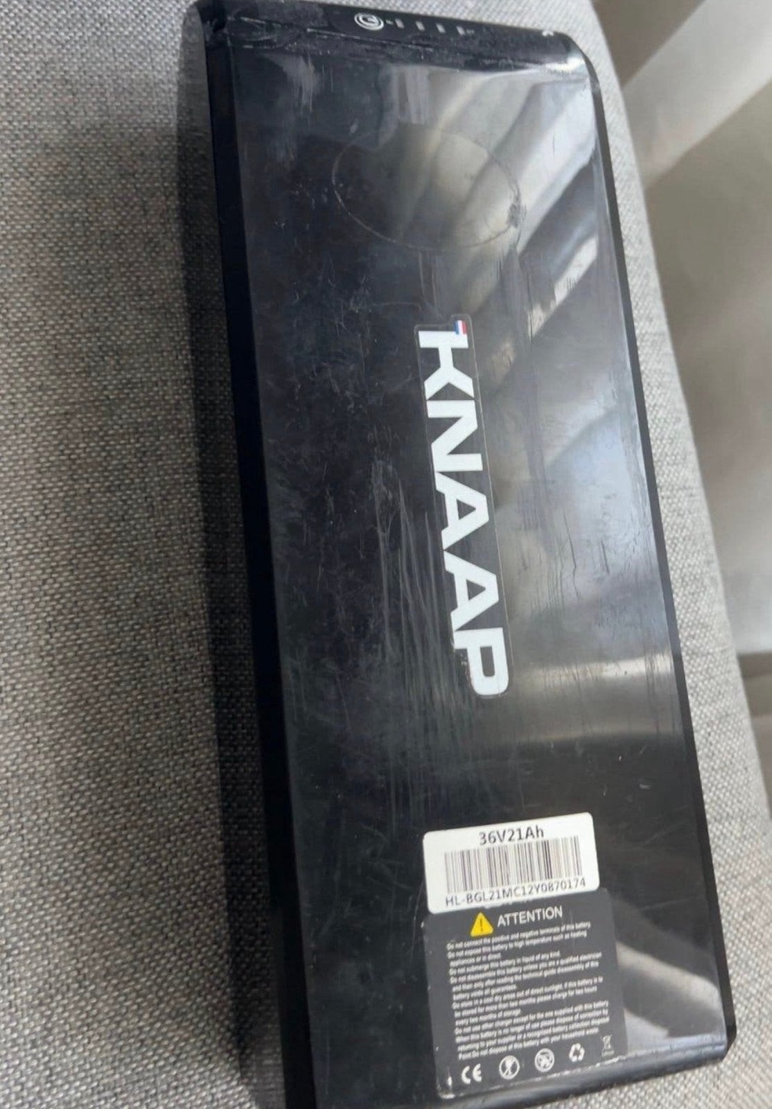 Knaap ams accu te koop zo goed als nieuw top staat, Fietsen en Brommers, Gebruikt