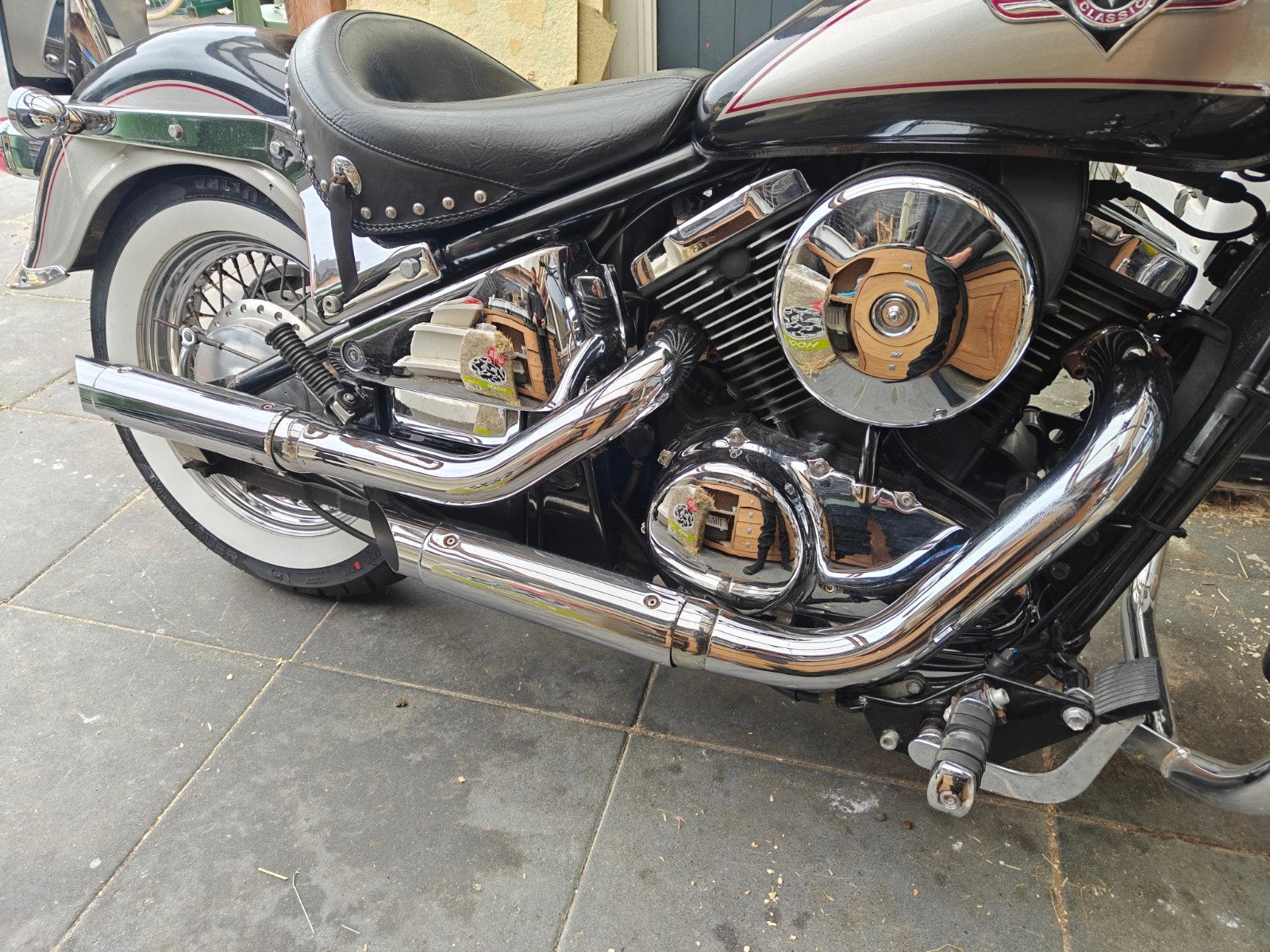 Kawasaki Vulcan VN800 Classic Chromen Uitlaat, Ophalen of Verzenden