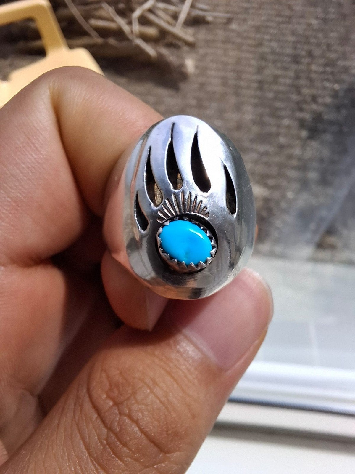 Navajo bearpaw 60's, Ophalen of Verzenden, Zilver