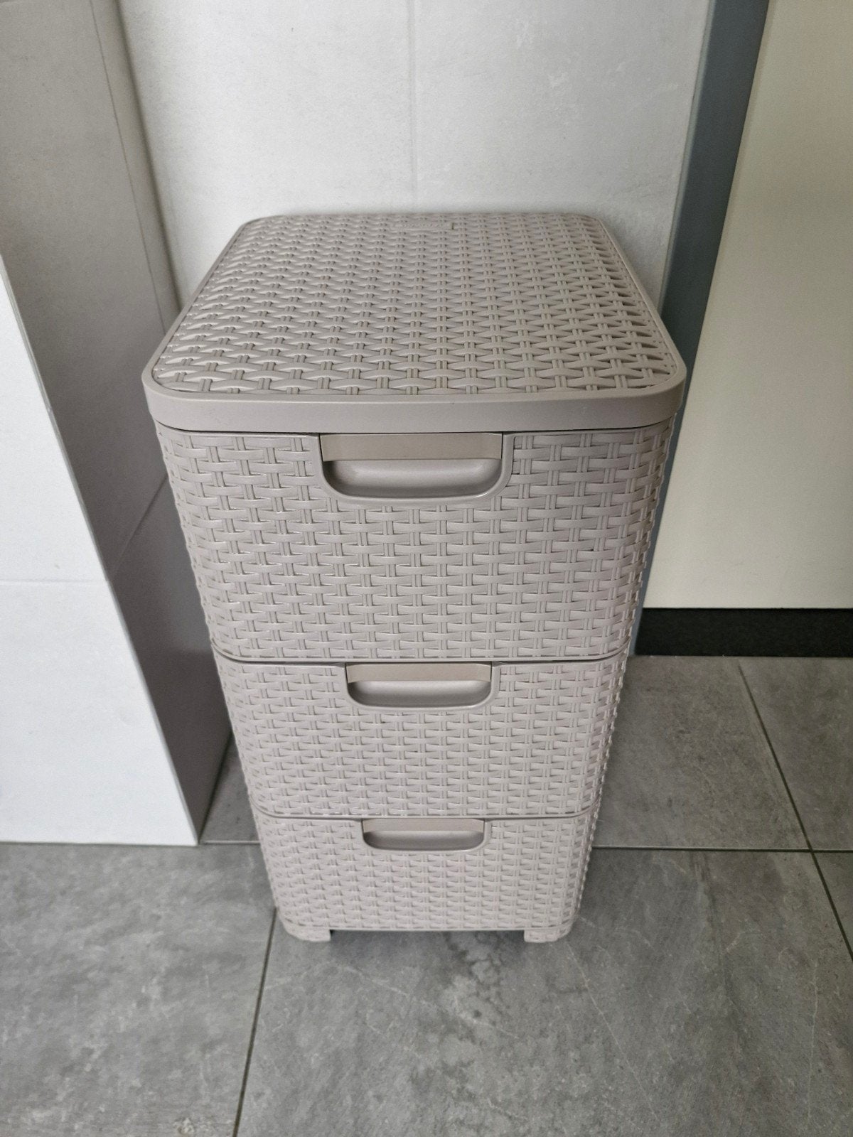 Curver ladekastje met 3 laden - Rattan look, Modern, Rattan look, Ophalen of Verzenden, Zo goed als nieuw, 3 of 4 laden