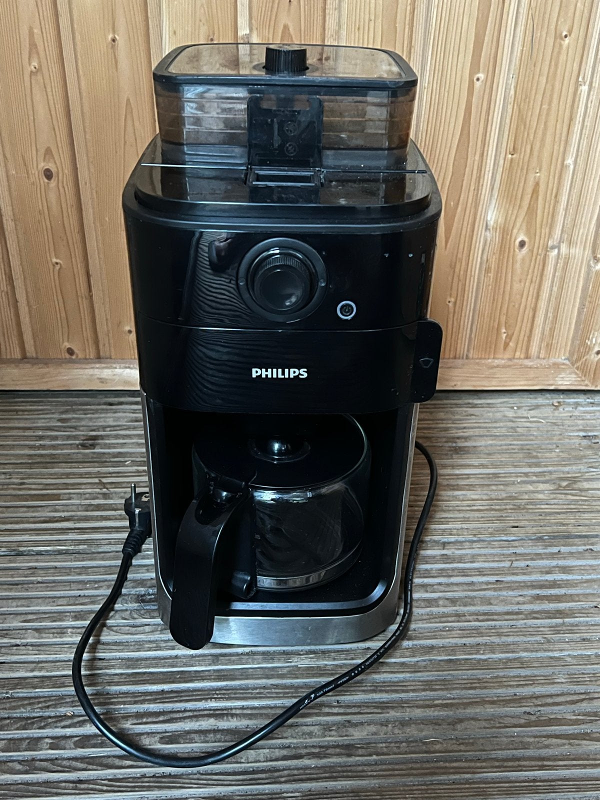 Philips Koffiezetapparaat met Bonenmaler en Filter, Gebruikt, 10 kopjes of meer, Koffiemachine, Gemalen koffie