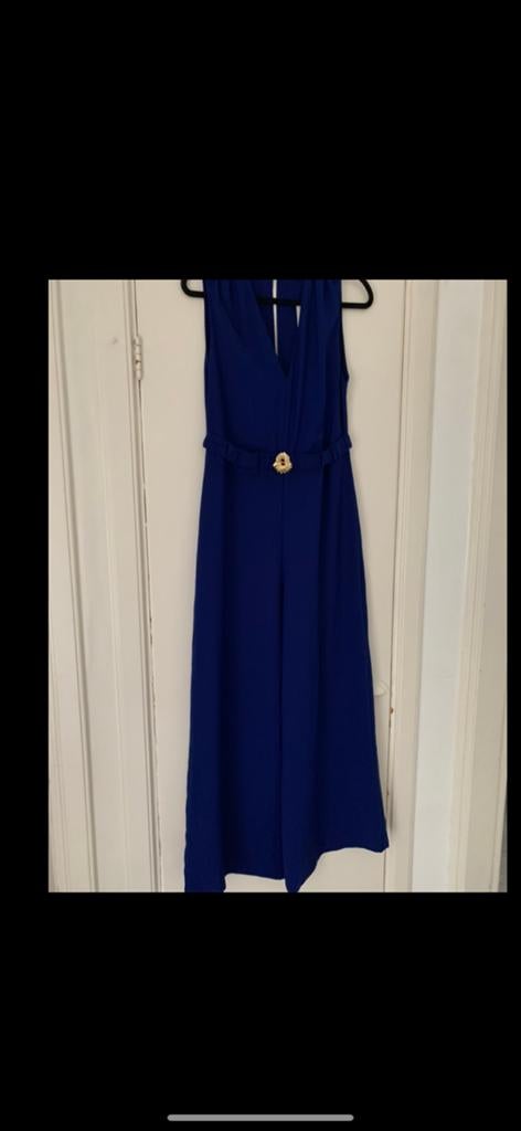 Zara jumpsuit blauw maat M, Kleding | Dames, Jumpsuits, Ophalen of Verzenden, Zo goed als nieuw, Maat 38/40 (M), Blauw